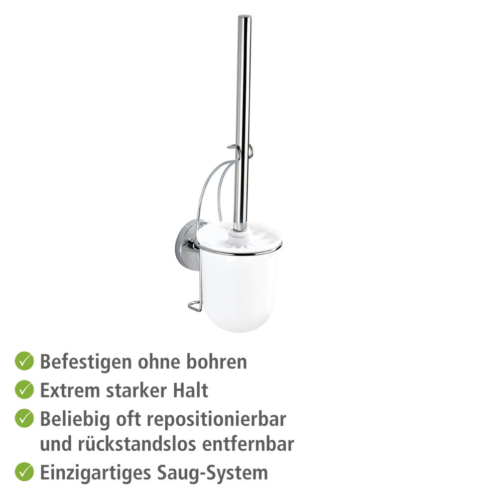 Vacuum-Loc® toalettbørste med holder Milazzo veggmontert krom montert på vegg