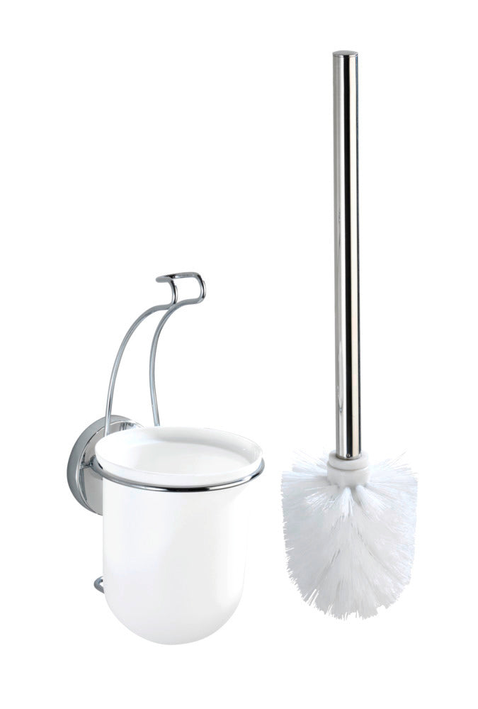 Vacuum-Loc® toalettbørste med holder Milazzo veggmontert krom - WENKO