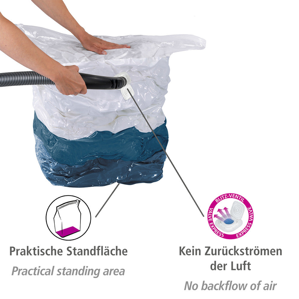 Detalj av Vakuum oppbevaringsboks Cube S 60 x 50 x 35 cm plast - Wenko