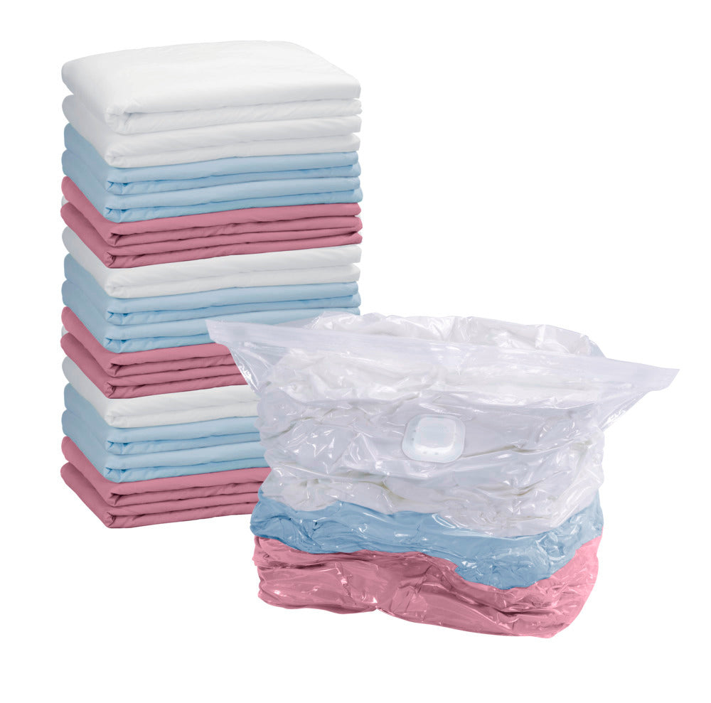 Vakuum oppbevaringspose Cube L 70×100×35 cm plast - WENKO posens tekstur