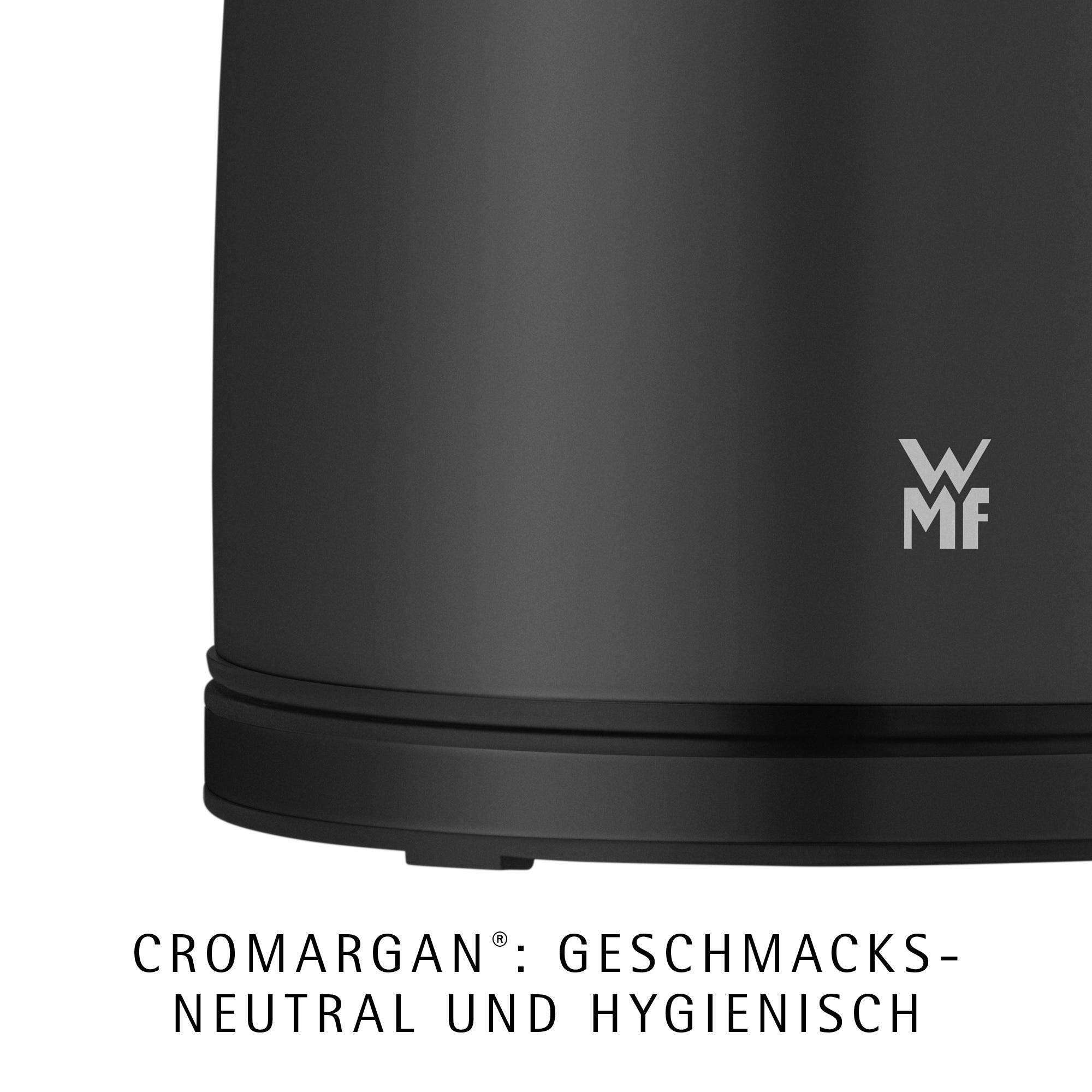 Vannkoker 1,7 L Deep Black 2400W Stelio - WMF lokk åpent