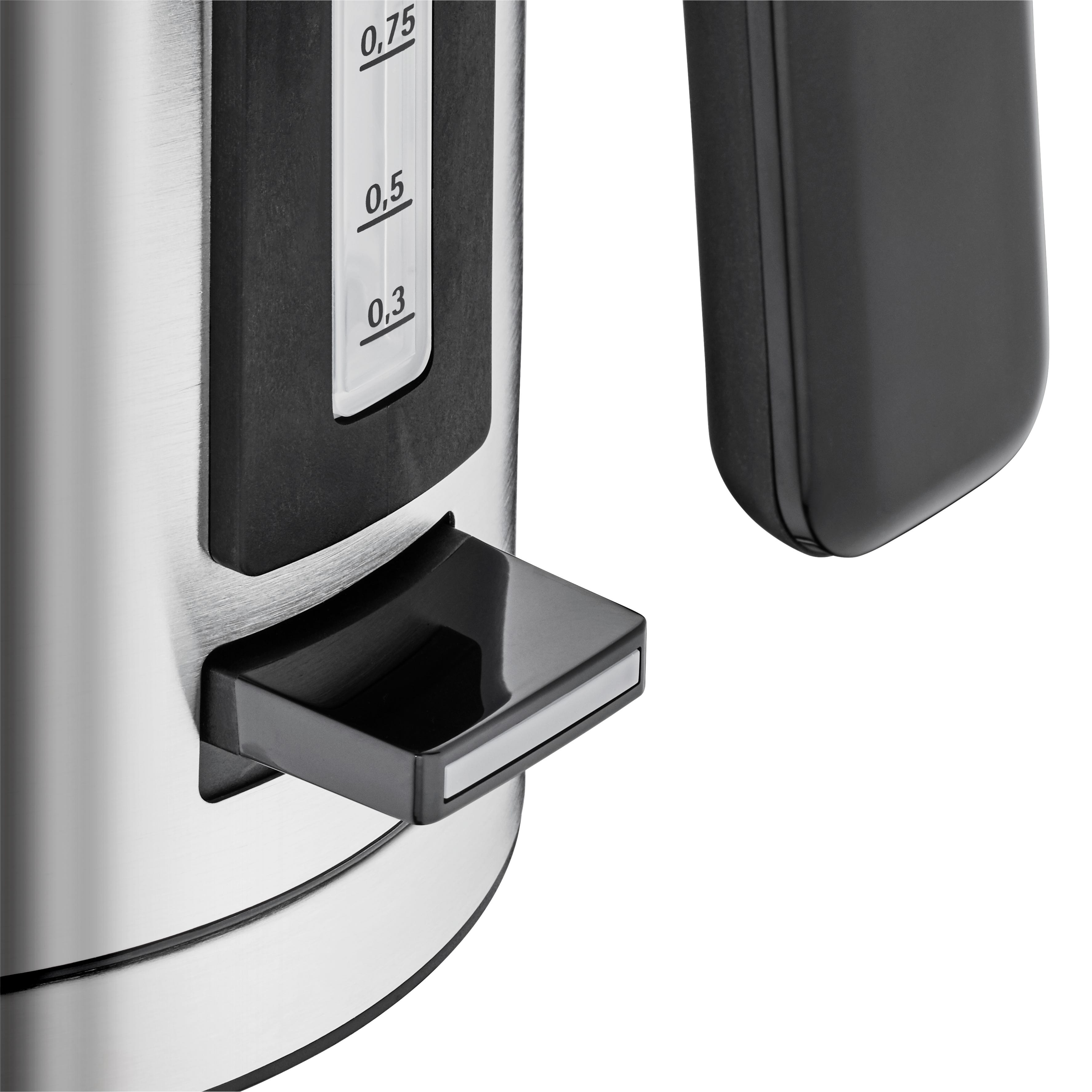 Nærbilde av lokk på Vannkoker 1,6 L 2400W rustfritt stål kabelfri - WMF