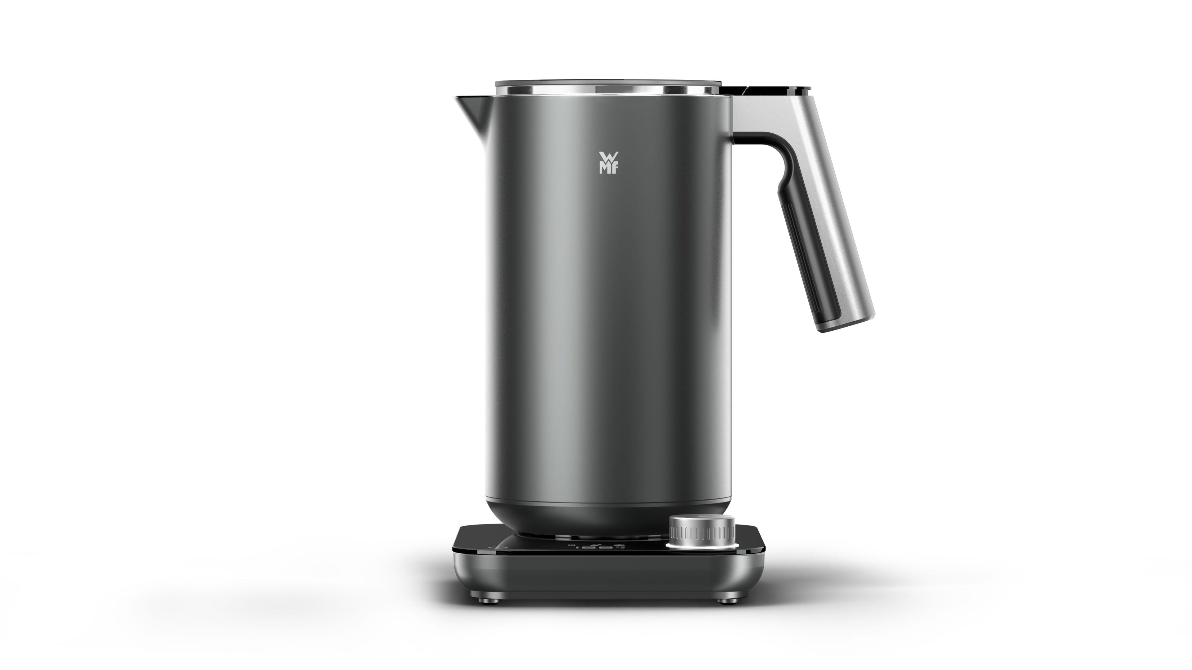 Detalj av cool-touch glasslokk på WMF vannkoker