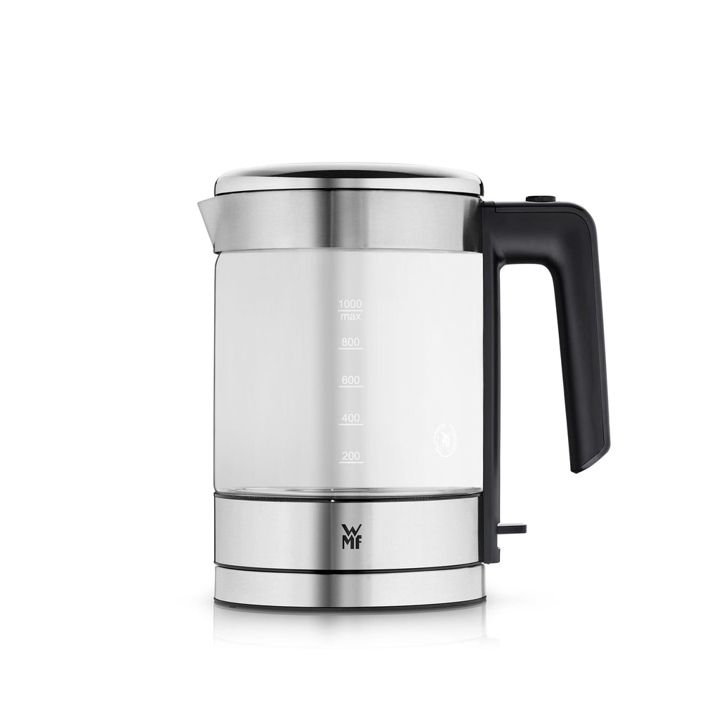 Vannkoker glass 1,0 L 1900W kompakt med LED-lys fra WMF forfra