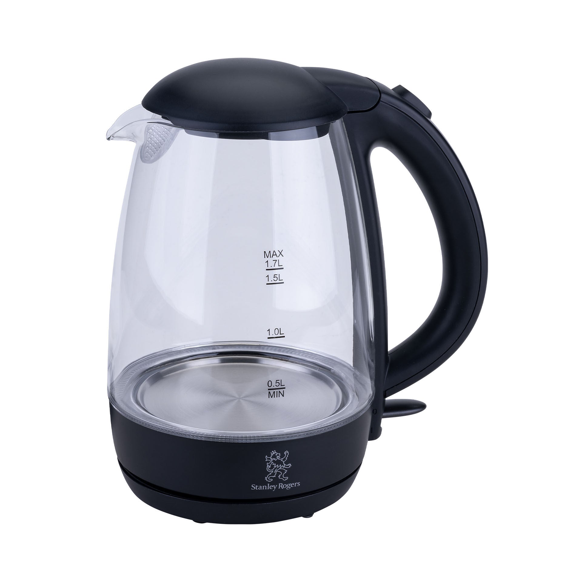 Detalj av kalkfilter på vannkoker glass 1,7 L med kalkfilter 360° base - Stanley Rogers