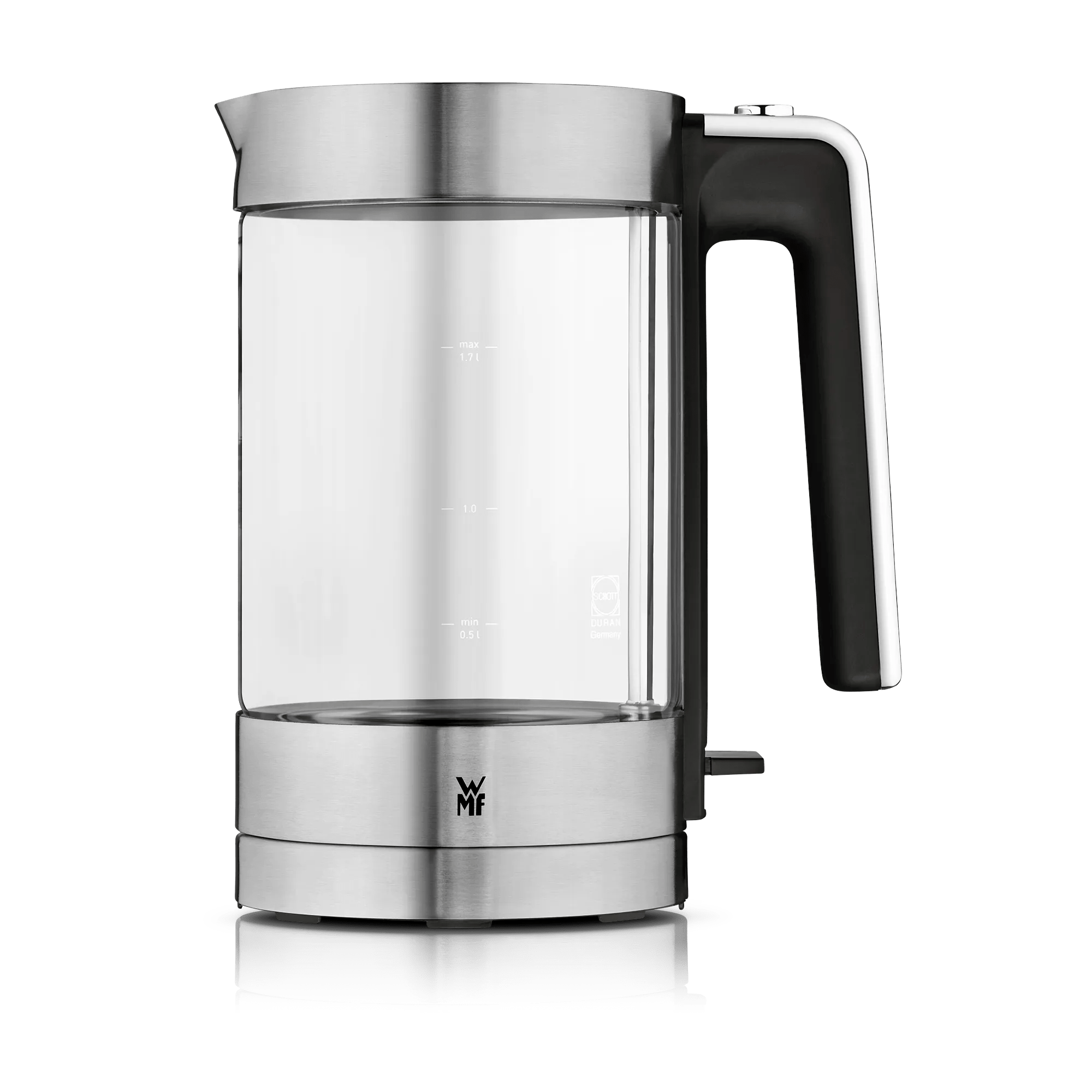 Vannkoker glass 1,7 L 3000W SCHOTT DURAN - WMF Lono forfra