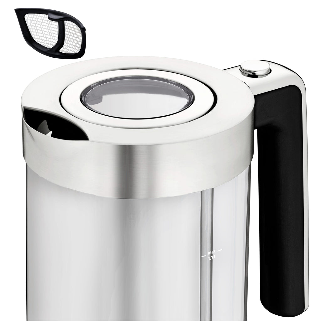 Nærbilde av vannstandsindikator på Vannkoker glass 1,7 L 3000W SCHOTT DURAN - WMF Lono