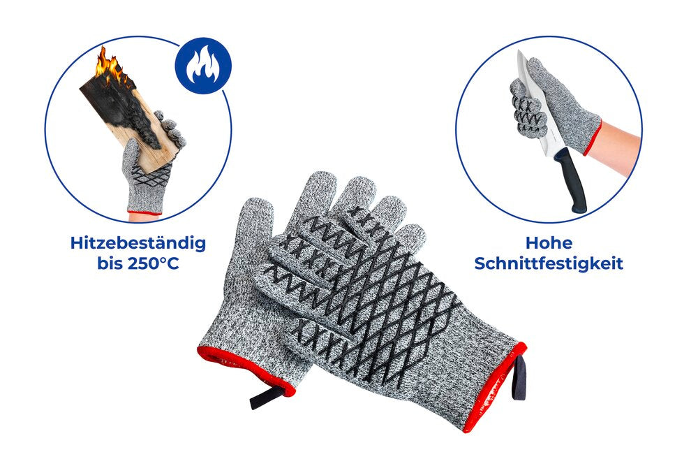 Nærbilde av varme- og kuttbestandig hanske dame 1 par polyester - WENKO