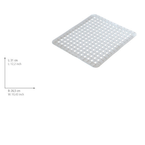 Nærbilde av Vaskmatte transparent 31×26,5 cm