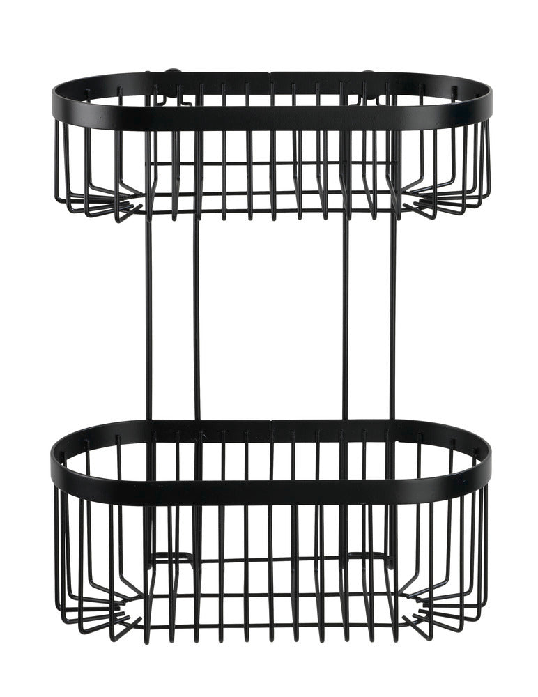 Detalj av Vacuum-Loc® adapter på Vegghylle 2 etasjer Classic Plus Black