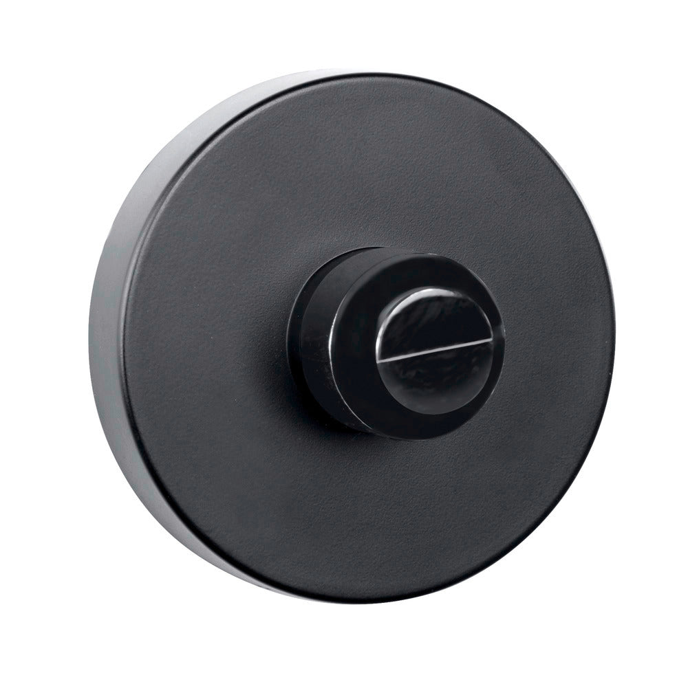 Vegghylle 2 etasjer Classic Plus Black med Vacuum-Loc® sett fra siden