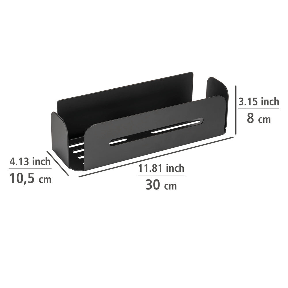 Vegghylle Bivio svart matt aluminium Turbo-Loc® oversikt