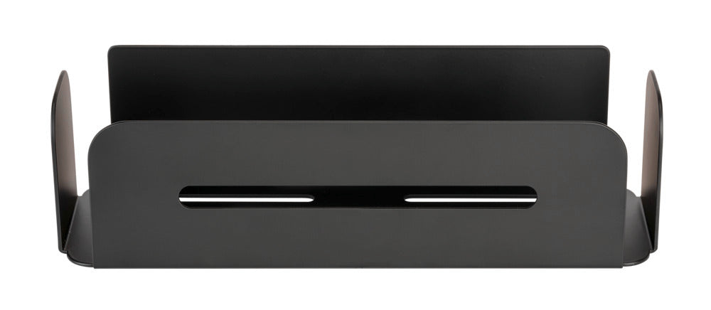 Vegghylle Bivio svart matt aluminium Turbo-Loc® underside