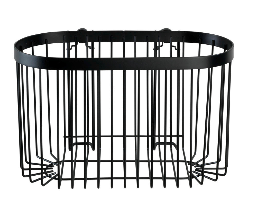 Vegghylle Classic Plus Black metall med baderomsartikler