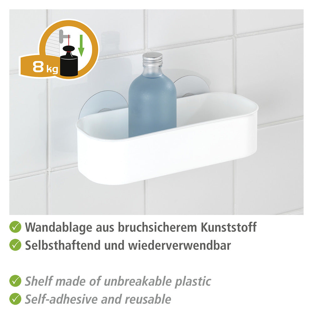 Detalj av Vegghylle Osimo hvit Static-Loc® plast uten boring