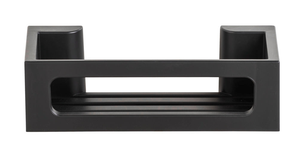 Detalj av Turbo-Loc® festesystem på Vegghylle Turbo-Loc® Bralia svart uten boring ABS