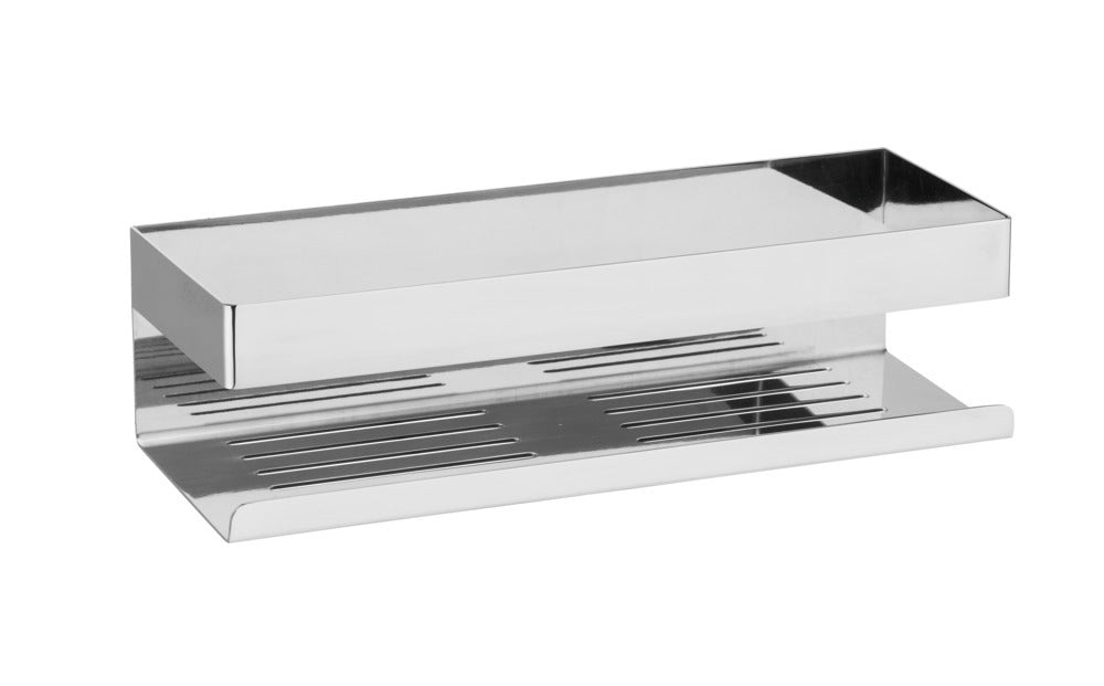 Vegghylle Turbo-Loc® Genova Shine rustfritt stål forfra