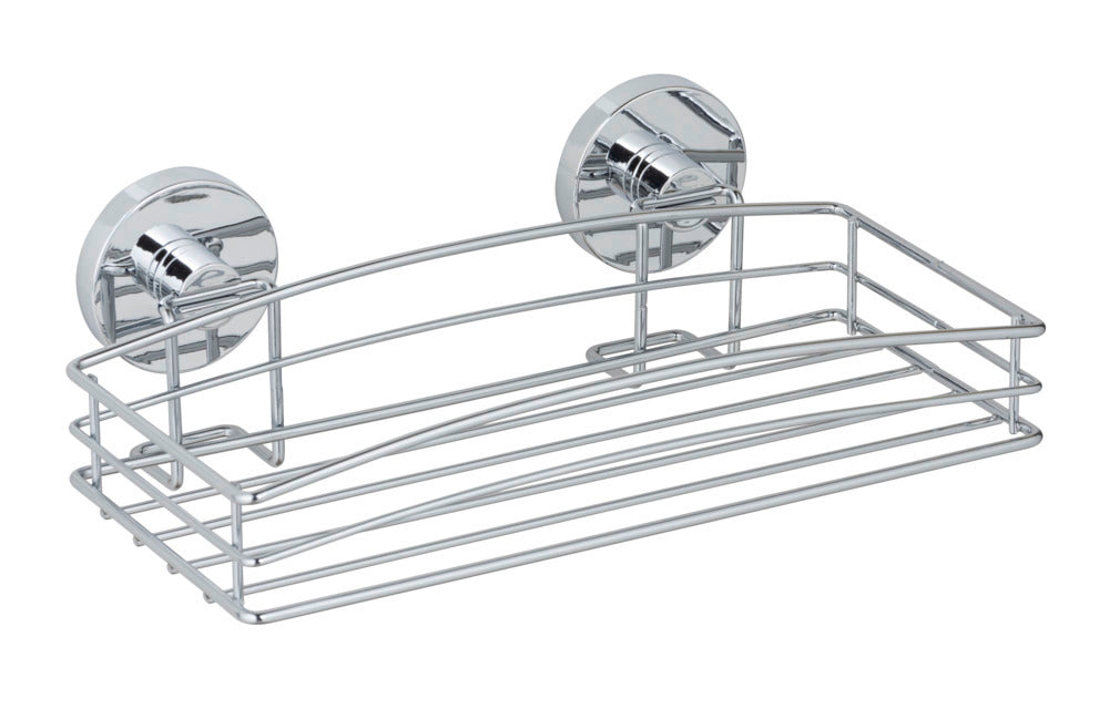 Vegghylle Vacuum-Loc® kromet stål uten boring - WENKO forfra