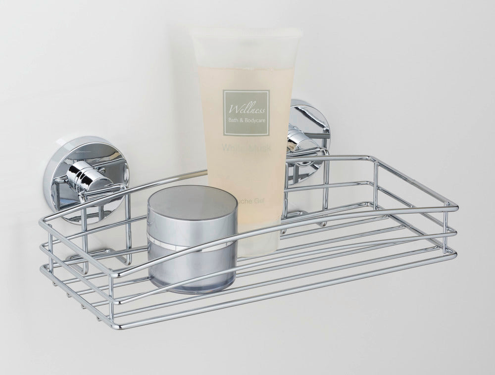 Vegghylle Vacuum-Loc® kromet stål uten boring - WENKO nærbilde av Vacuum-Loc® system