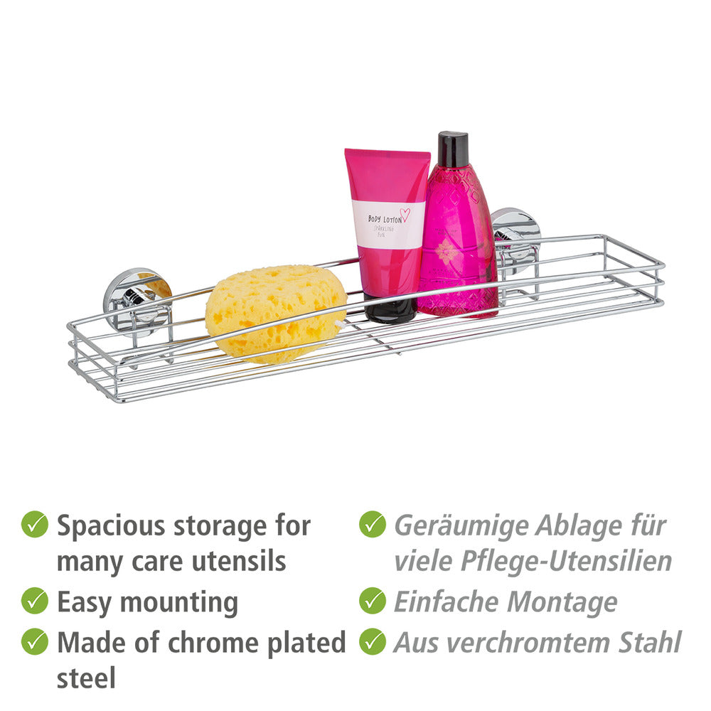 Detalj av festemekanisme på Vegghylle Vacuum-Loc® Milazzo maxi uten boring metall