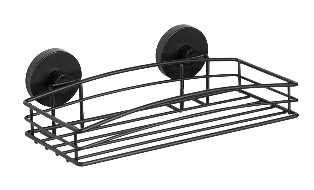 Vegghylle Vacuum-Loc® svart metall foran