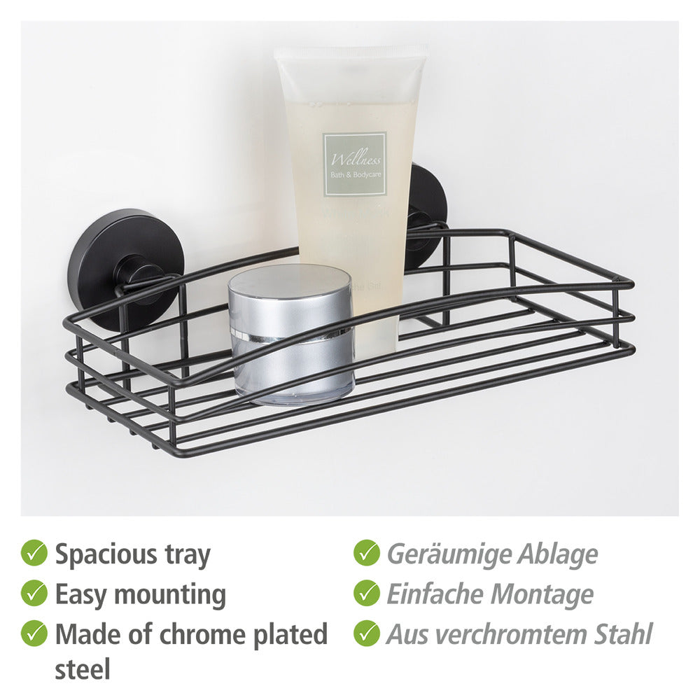 Detalj av Vegghylle Vacuum-Loc® svart metall