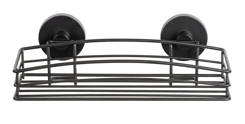 Vegghylle Vacuum-Loc® svart metall komplett sett