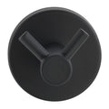 Veggkrok dobbel Bosio svart matt rustfritt stål forfra