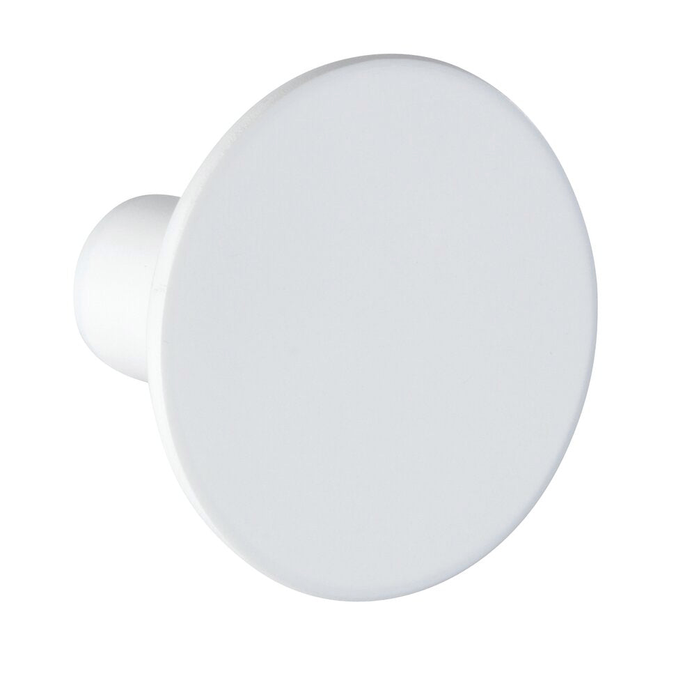 Veggkrok Melle hvit Ø 5 cm polyresin forfra