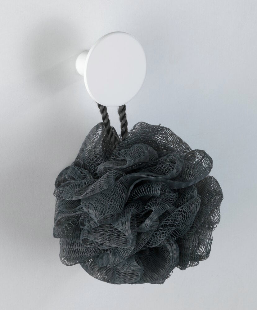 Veggkrok Melle hvit Ø 5 cm polyresin montert på vegg