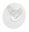 Veggkrok mellomstor transparent uten boring Static-Loc® - Wenko forfra