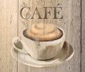 Veggplate glass kjøkken café-motiv 60 x 50 cm forfra