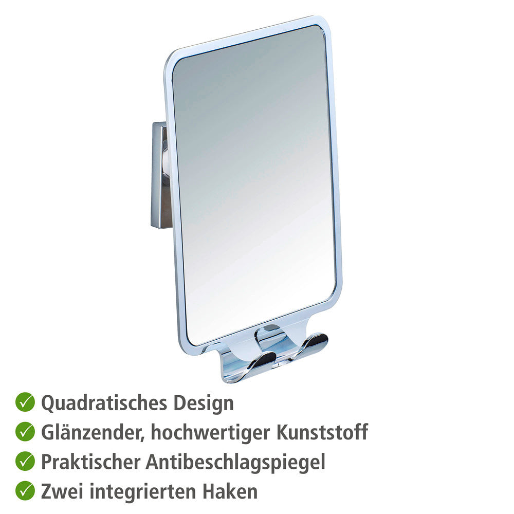 Detalj av overflaten på Veggspeil Quadro Vacuum-Loc antidugg uten boring
