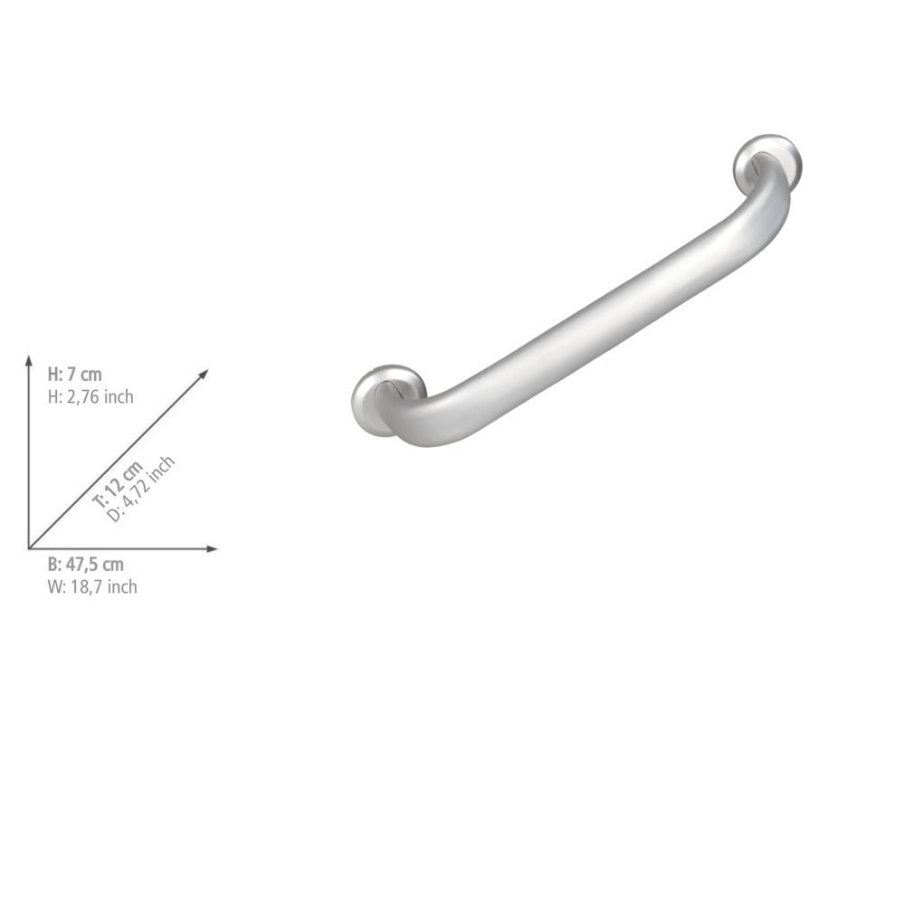 Nærbilde av feste Veggstøttehåndtak Secura Premium aluminium 43 cm