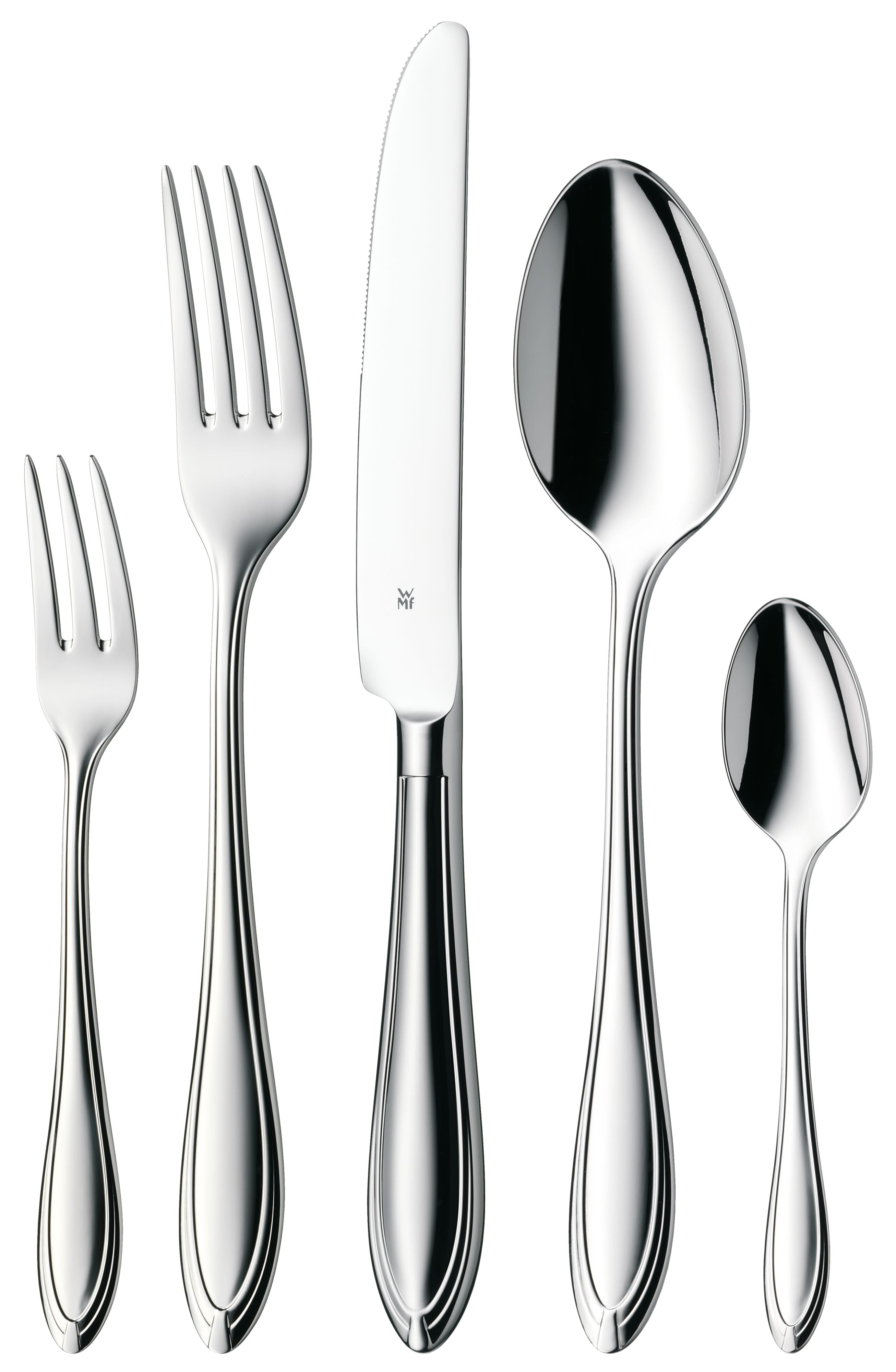 Verona middagskniv polert rustfritt stål monoblock bakside