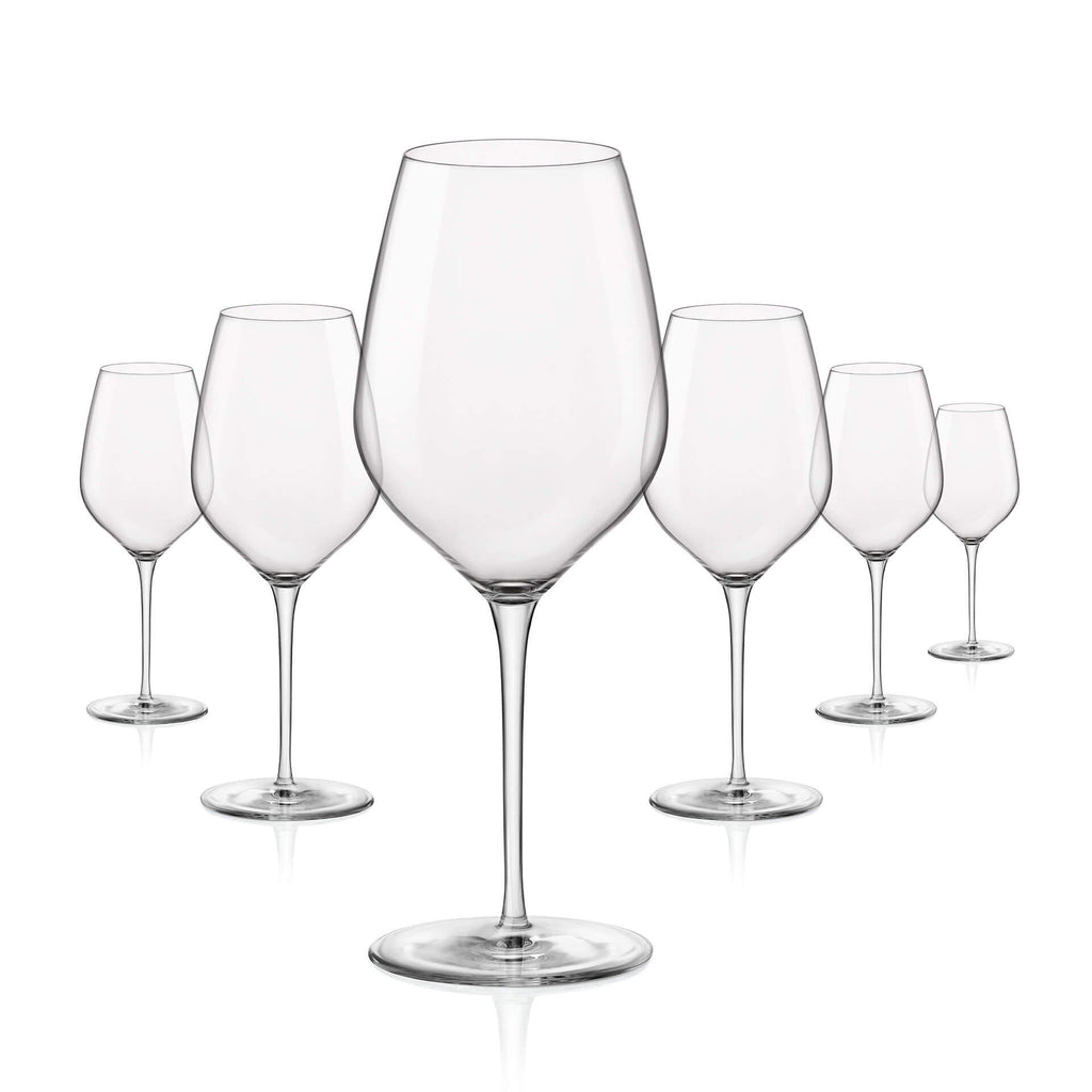Vinglass Medium Inalto 429 ml 6-delt sett krystallglass forfra