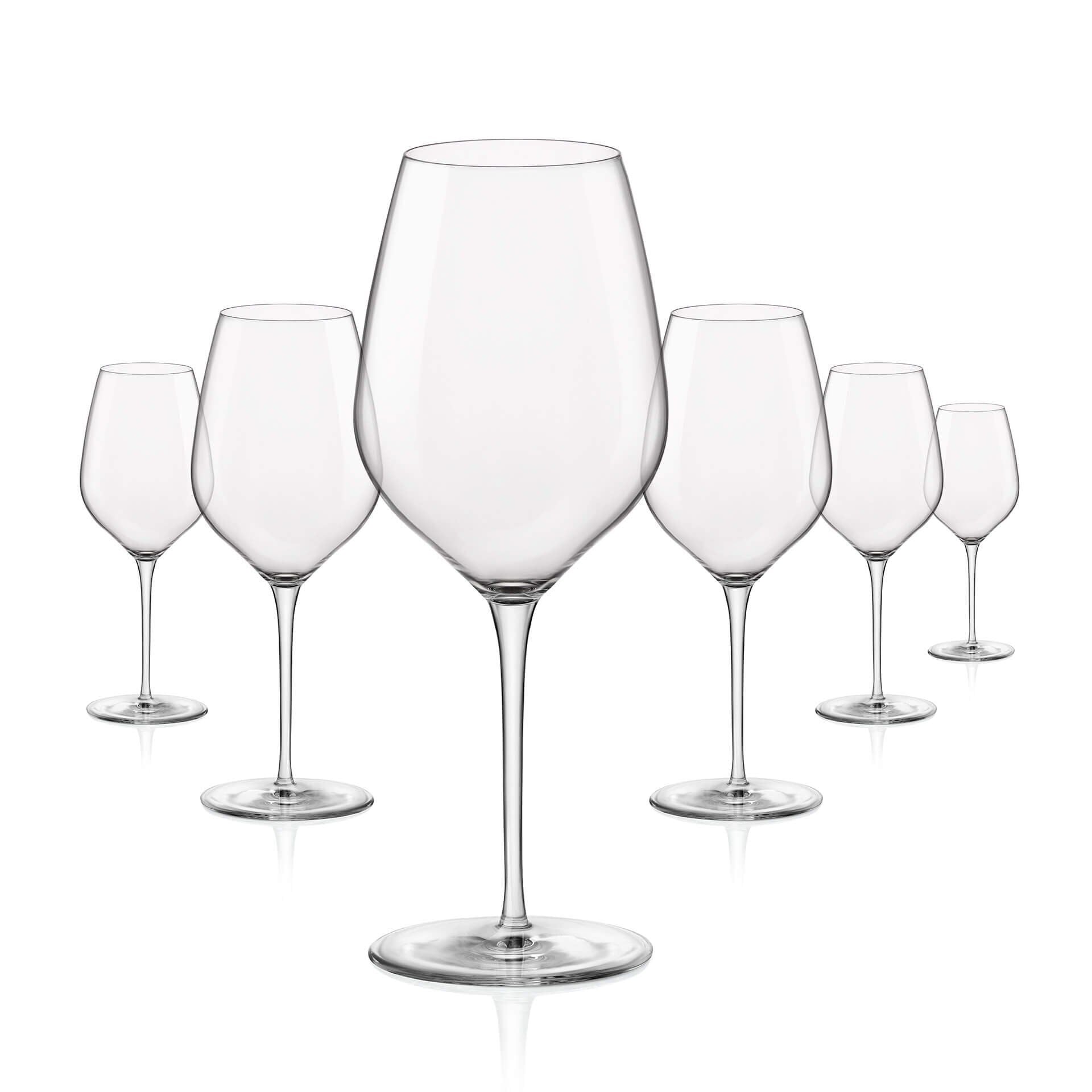 Vinglass Medium Inalto 429 ml 6-delt sett krystallglass forfra