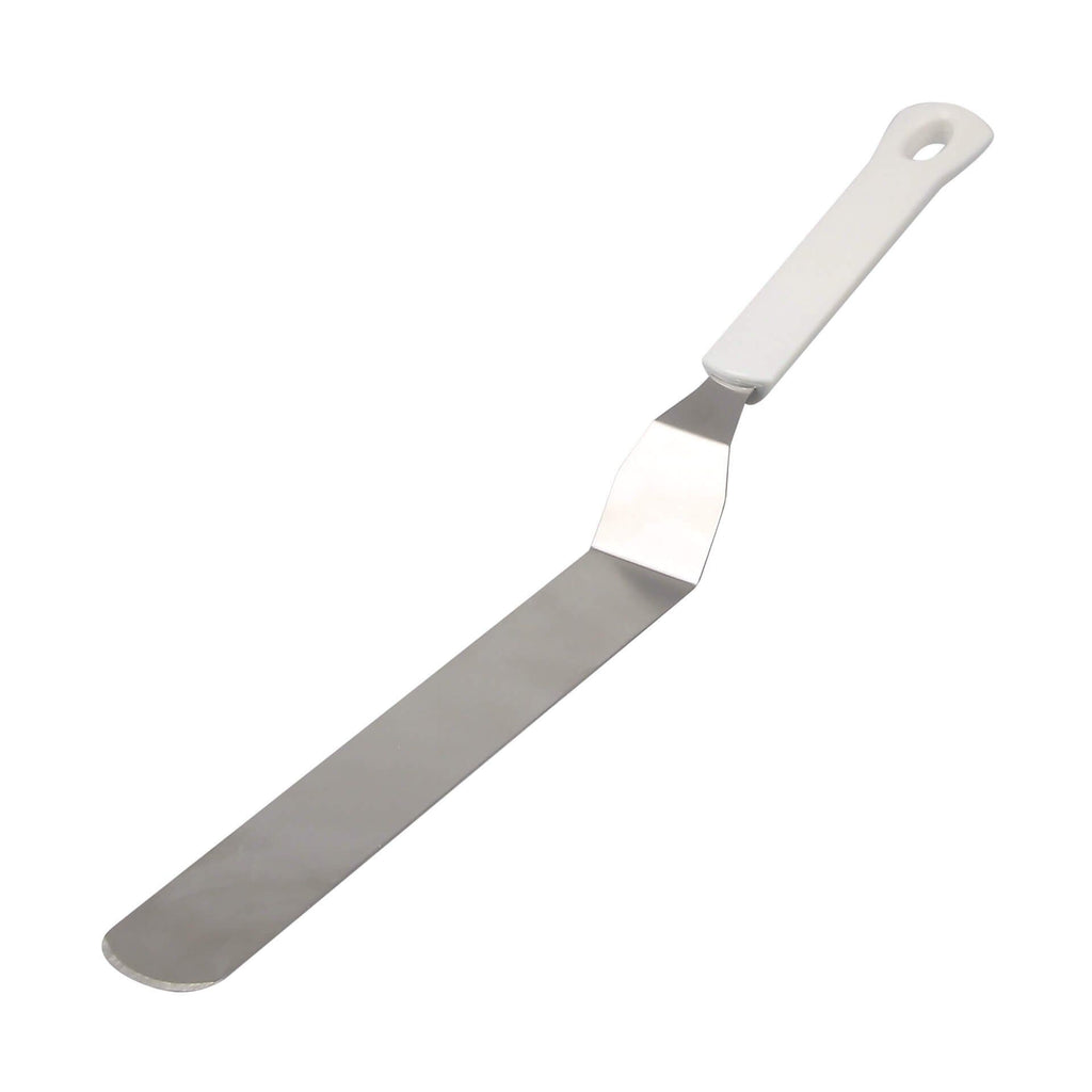 Vinkelpalett rustfritt stål 36 cm til glasur og deig forfra