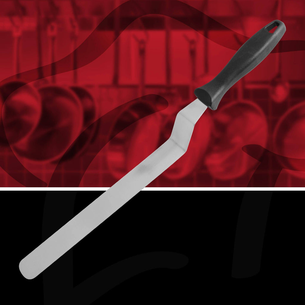 Vinkelpalett rustfritt stål 43,5 cm for kaker og terte FMprofessional bakside