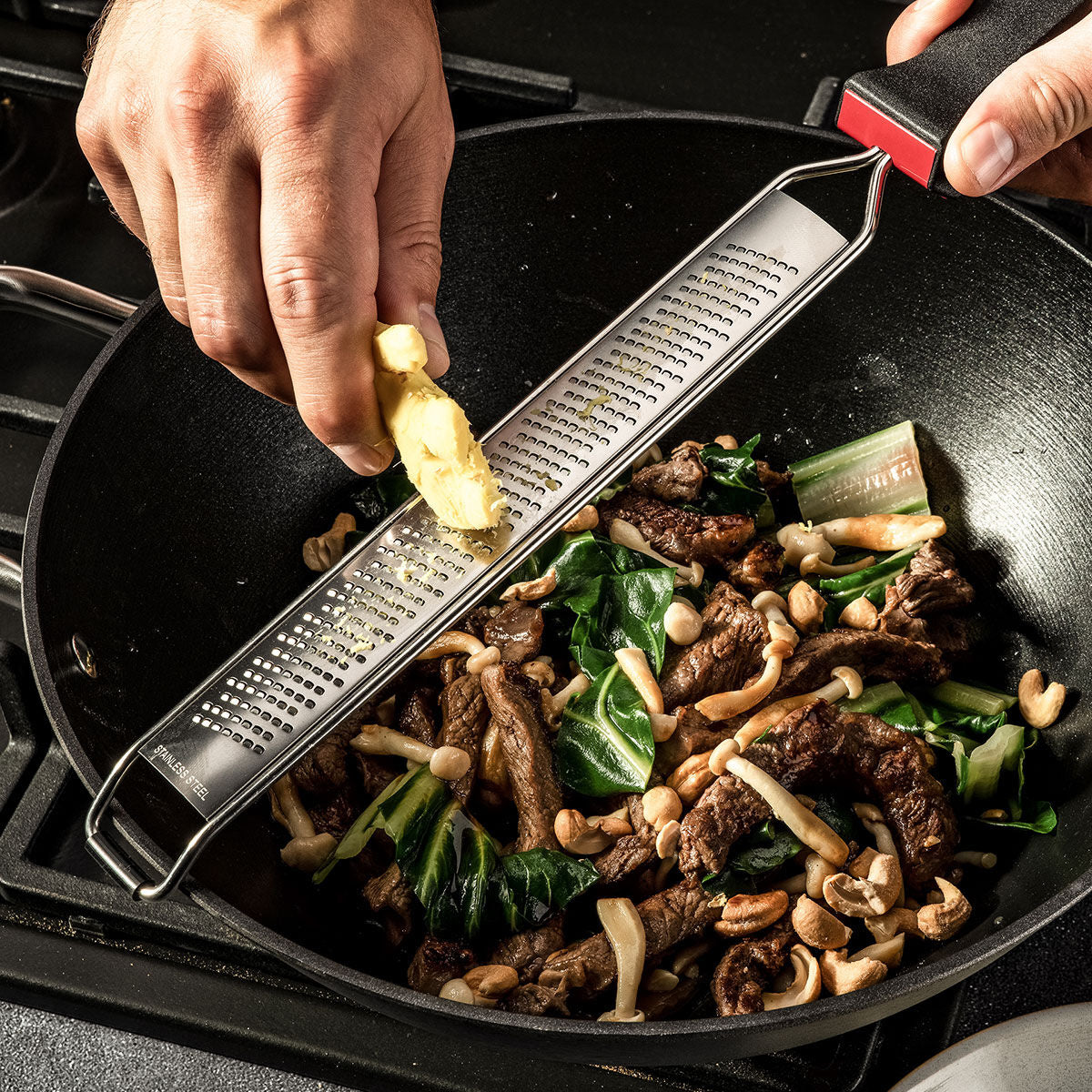 Wok Force Ø32 cm støpejern non-stick - FMprofessional bakside