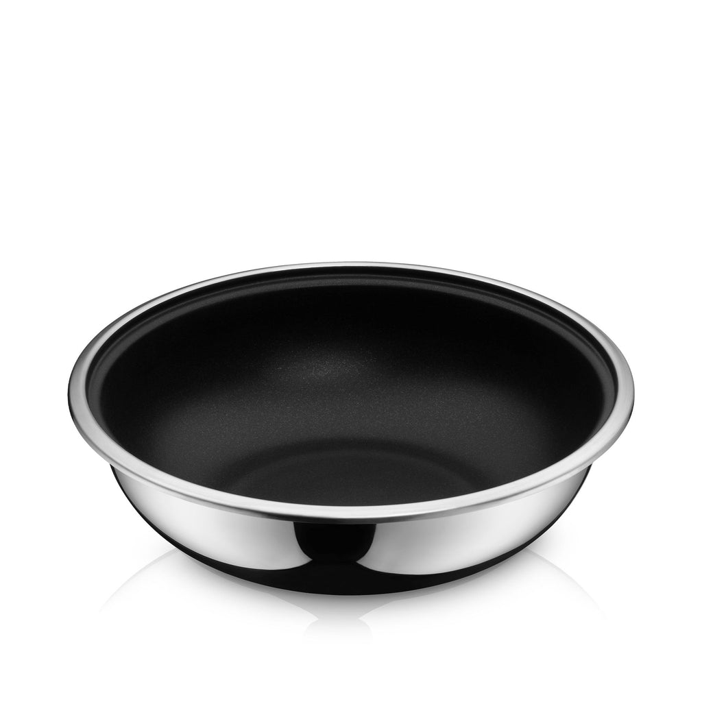 Wokpanne 26 cm rustfritt stål non-stick avtakbart håndtak forfra