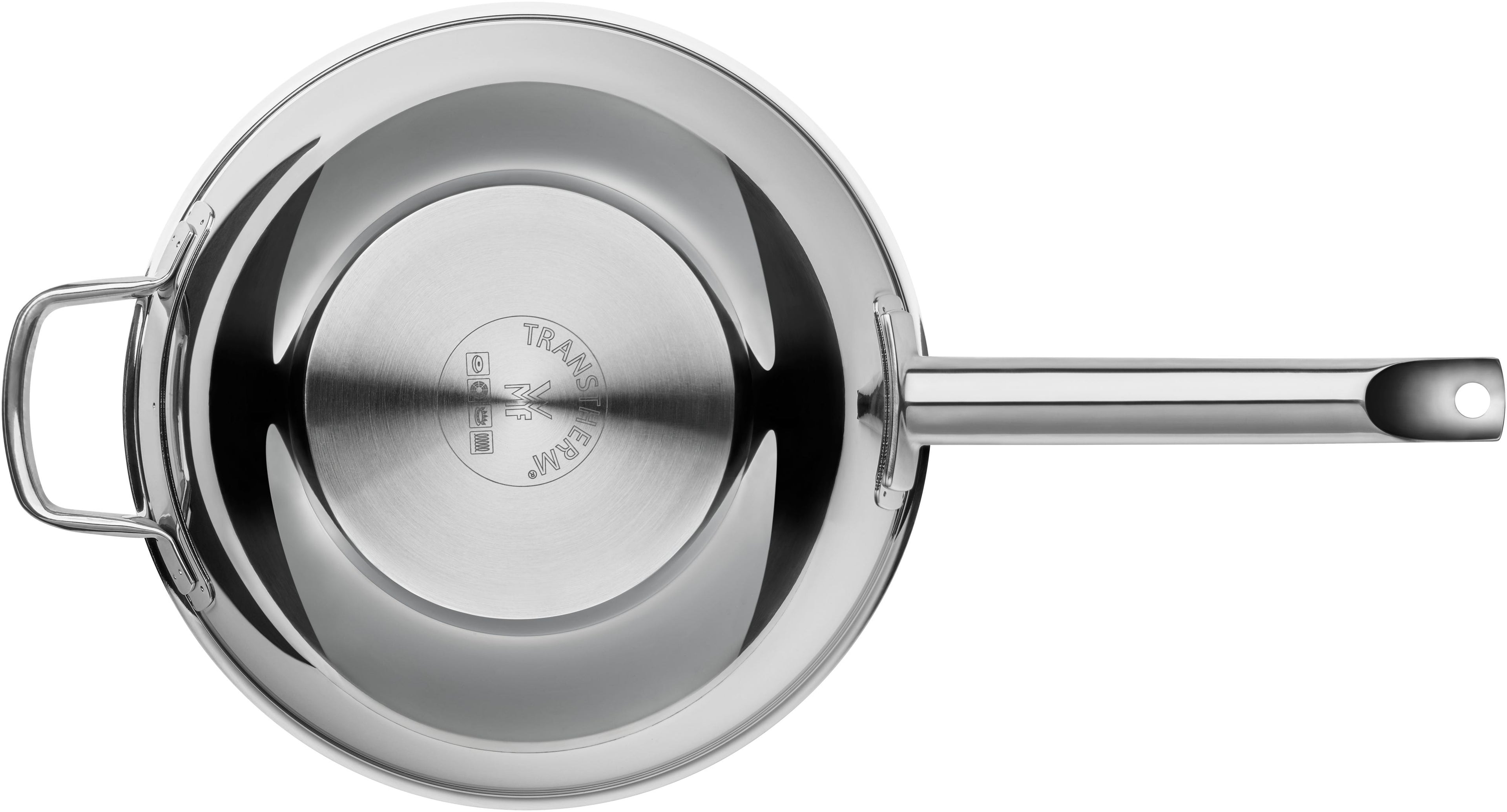 Wokpanne 28 cm keramisk non-stick rustfritt stål - WMF nærbilde av belegg