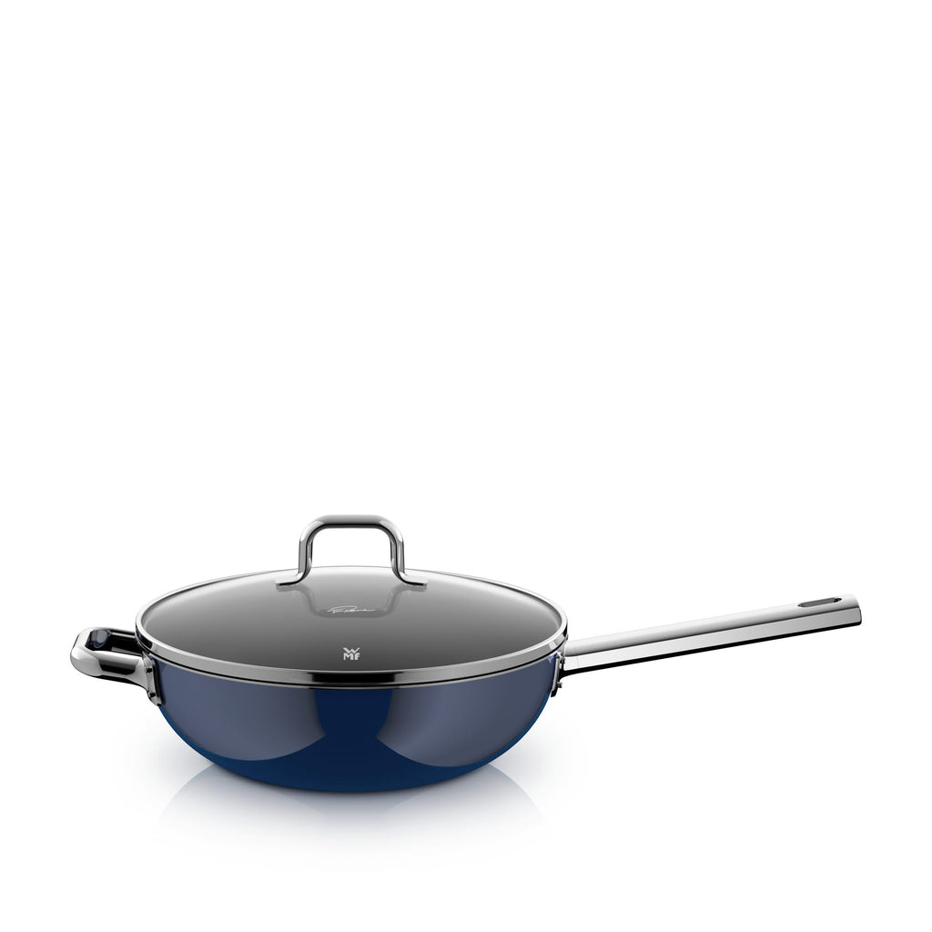 Wokpanne 28 cm med glasslokk Fusiontec Mineral Pro - WMF forfra