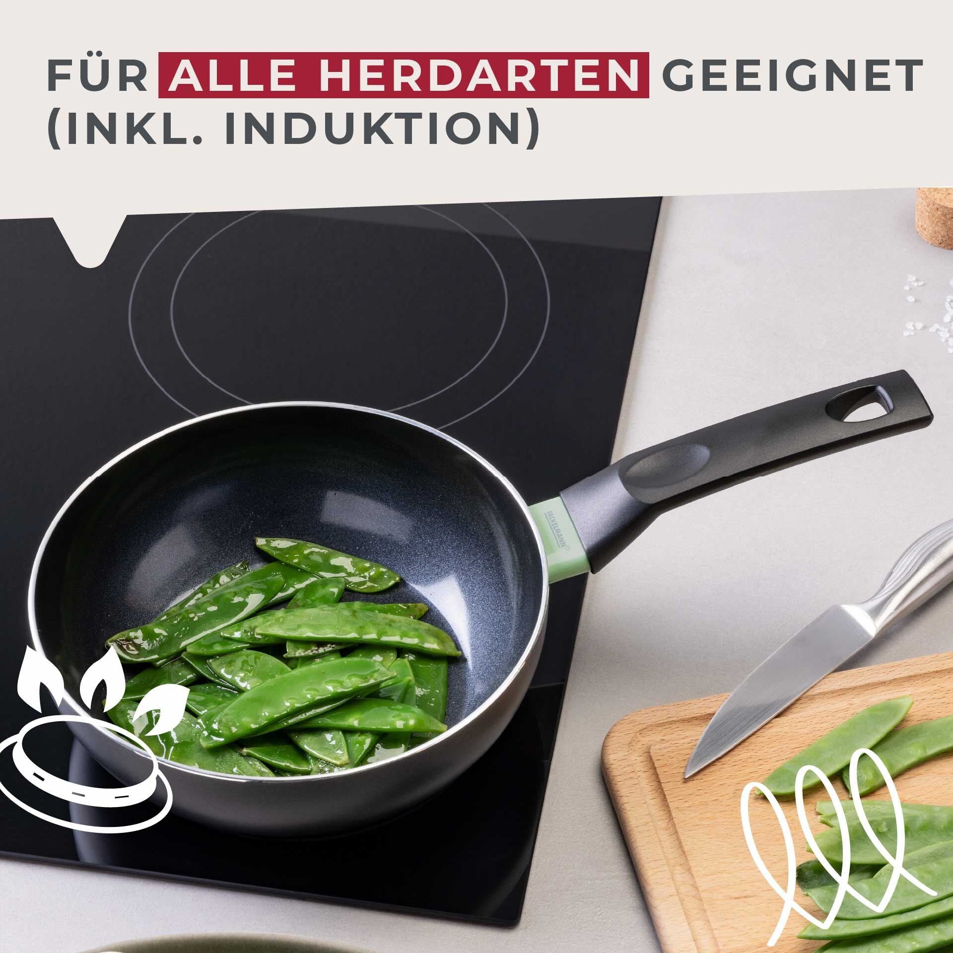 Wokpanne Brandao keramikk non-stick Ø20 cm med mat