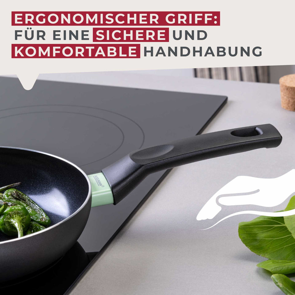 Wokpanne Brandao keramikk non-stick Ø20 cm fra siden