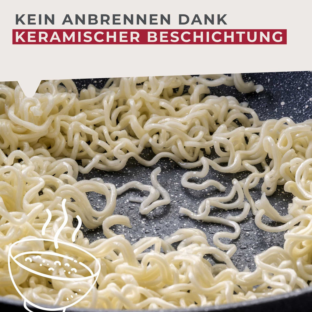 Wokpanne non-stick Ø28 cm Cosmo - Fackelmann nærbilde av belegg