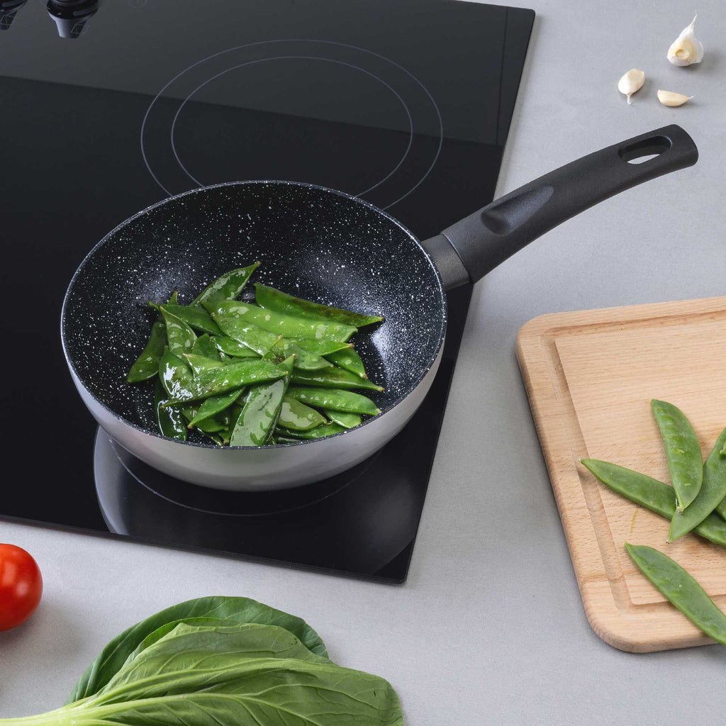 Wokpanne Crisp keramikk non-stick Ø20 cm nærbilde av belegg