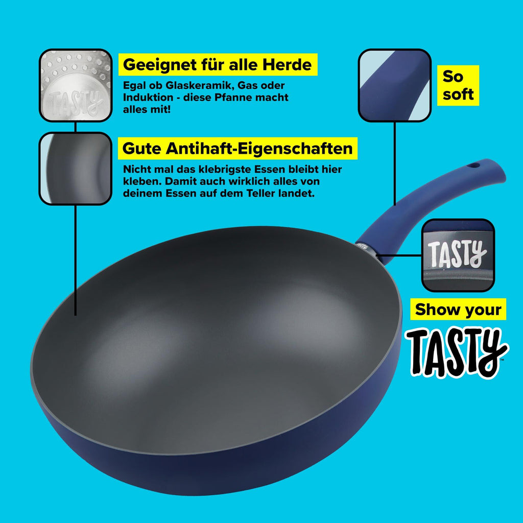Wokpanne Everyday Ø30 cm aluminium non-stick Tasty nærbilde av non-stick overflate