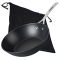 Wokpanne Force Ø28 cm støpejern non-stick forfra